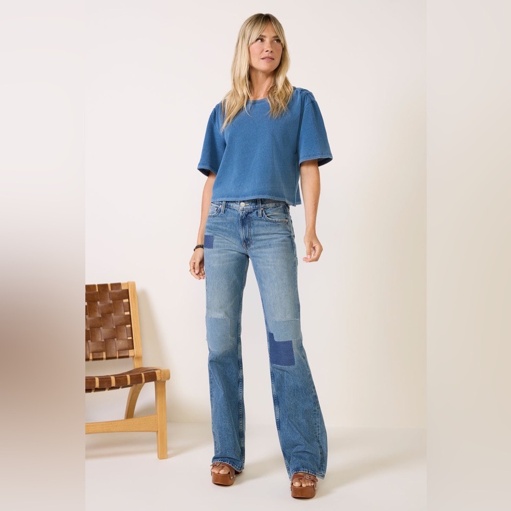 MOTHER The Bookie  Heel Jeans in Ironing Things Out⭐️RARE ⭐️28 Retail $348 - Picture 9 of 16